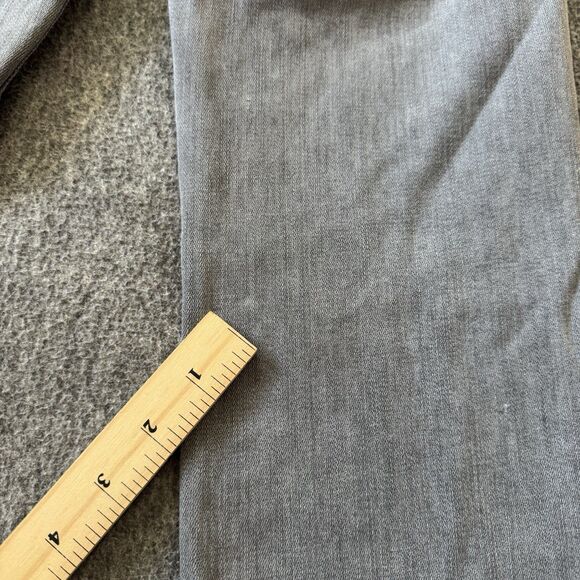 Frame Le High Straight Field Foil Tux Gray Womens Ankle Jeans Sz 27 Cotton Blend - Picture 9 of 14
